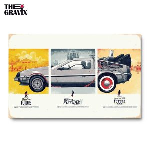 Wooden Poster "Back to the Future"