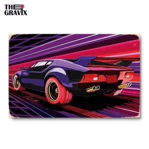 Деревянный Постер "De Tomaso Pantera"