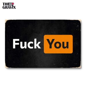 Деревянный Постер "FUCK YOU"