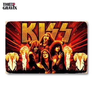 Деревянный Постер "KISS"