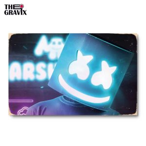 Деревянный Постер "Marshmello"