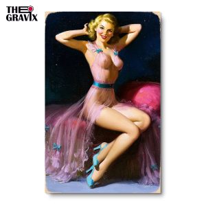 Деревянный Постер "Pin Up Girl №4"