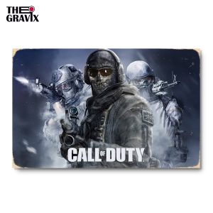 Wooden Poster "Call Of Duty"