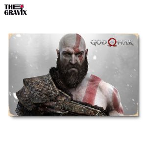 Wooden Poster "GOD OF WAR"
