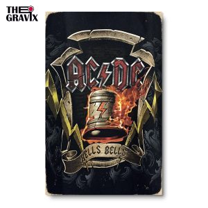Wooden Poster "AC DC"