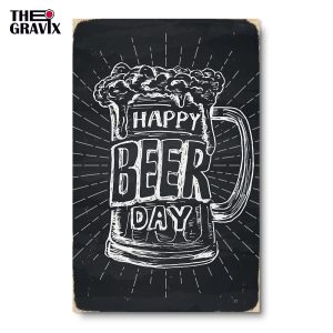 Дерев'яний Постер "Happy Beer Day"