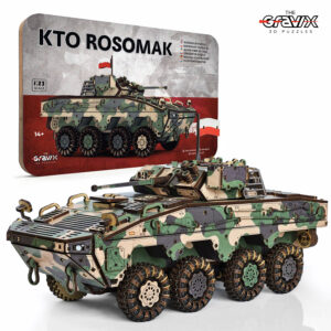 Дерев’яний 3D Пазл-Конструктор “БТР ROSOMAK” 577 деталей 33 см (04573)